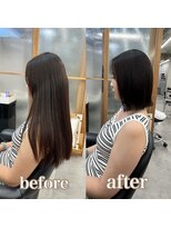 ヘアサロン ドットプラス 町田店(dot. plus) ワンホンレイヤー/ミルクティーブロンド/ダークブルー/町田