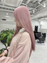 ギア(GEAR.) 透け感抜群!ハイトーン桜色カラー☆推しカラー応援☆