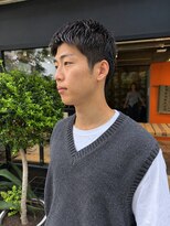 ノーム(norm)&nbsp;メンズカット　波巻き　ツイスパ　韓国風　センターパート