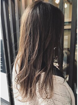 ヘアーサロン アウラ(hair salon aura) 【aura】カラースタイル カーキグレージュ