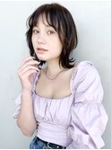 ワンカールボブ_ハイライトカラーセミウェットウェーブ_77559