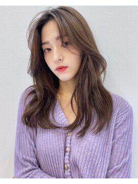 ラボヌール ヘアーウル 春日部西口店(La Bonheur hair heureux) マロンベージュ×かきあげロング☆春日部美容室