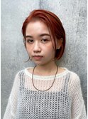 おしゃれボブ オレンジベージュ 恵比寿sac. みつよ