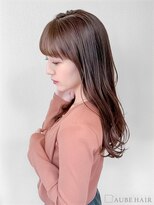 オーブ ヘアー ティティー 三宮店(AUBE HAIR titty) 20代・30代_ワイドバングロング