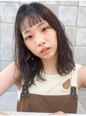 ぱっつん  前髪　パーマ