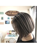 ヘアーメイク リリー マカナ(HAIR MAKE LI ILI I MAKANA) バレイヤージュ　ボブ