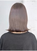 切りっぱなしボブグレージュ_チェリーブラウン_ba406981