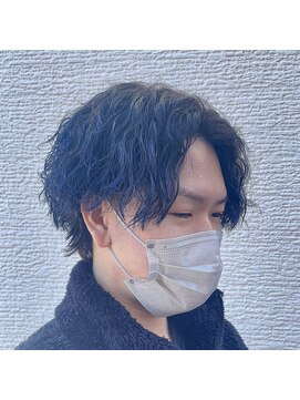 メール(Mer...) ☆BLUE×ツイストスパイラルパーマ☆ 横山飛翔