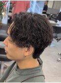 しっかり強めハネない縦落ちパーマ