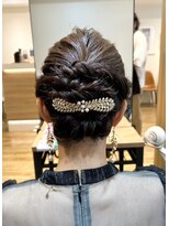 アロマ ヘアルーム 池袋店(AROMA hair room)&nbsp;オータムブラウンシンプルヘアセット/池袋/池袋東口