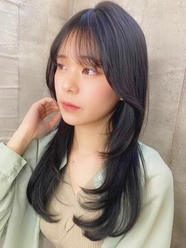 ブリス(VLISS) レイヤーロング＿ブルーブラックカラー