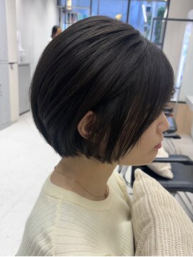 フィゼル 南堀江店(fizelle) 丸みショートボブ