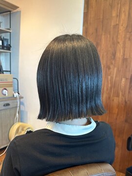 シェール(cher) 「ビフォーアフターあり」髪質改善/切りっぱなしボブ