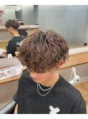 波巻きハイライトパーマ