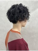 ニュアンスパーマ/フェザーショートシャドウパーマ/フェード