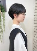 ショートボブ/簡単スタイリング/丸みショート/可愛い/20代30代