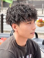 マッシュスパイラルパーマツイストスパイラル波巻きメンズ