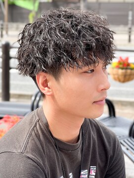 エルマーク 渋谷(L-MARK) マッシュスパイラルパーマツイストスパイラル波巻きメンズ