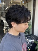 ニュアンスパーマ/サイドパート/押上