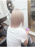 #ホワイトブロンド#ダブルカラー#ブリーチカラー