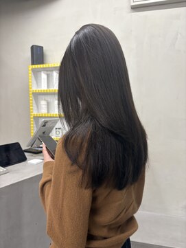 キーチェ 梅田中崎町(keych) 毛流れレイヤーカット/ミディアム/髪質改善/縮毛矯正