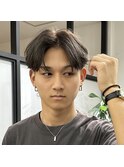 アッシュグレージュ/メンズウルフ/マッシュウルフ/博多