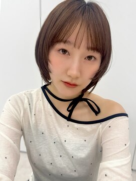 ソア 並木坂(Soa) 熊本/顔周りレイヤー/切りっぱなしボブ/透明感カラー/Minori