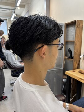 テーパーフェード×サイドパート