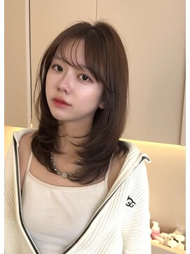 ルル 表参道(lulu.) メルティカラー　ミニウルフ　ココアベージュ　グレージュ