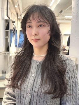 アビー(ABBEY) レイヤーカットシースルーバング韓国ヘアザクザクレイヤー