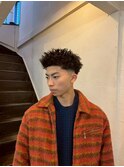 MEN’S HAIR/サーフカール/刈り上げセンターパート/心斎橋