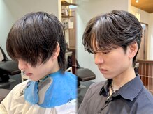カットとパーマのバランスを考え、長く扱いやすい持ちの良いメンズパーマのデザインを設計！