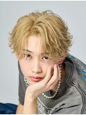 刈り上げセンターパート/波巻きツイストスパイラル/南堀江