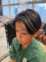 メロウマン(mellowman) 小学生の男の子にハイライト【立川ハイライト】【立川メンズ】