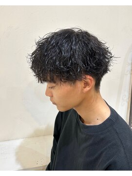 セットアップ 岡山北長瀬店(SET-UP) 波巻きパーマメンズ刈り上げ