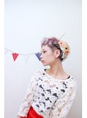 アレンジ♪編み込みショート