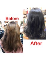 ヘアーズ フェミニン 中山店(Hair's Feminine)&nbsp;暗すぎず明るすぎない、濃厚アッシュグレー