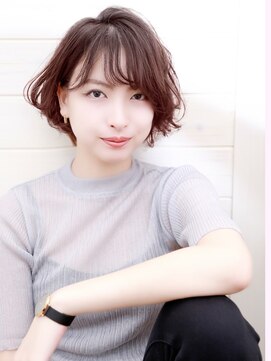 オーシャン(Ocean) [OCEAN Hair&Life藤原純]  ラベージュ×無造作ショートボブ☆