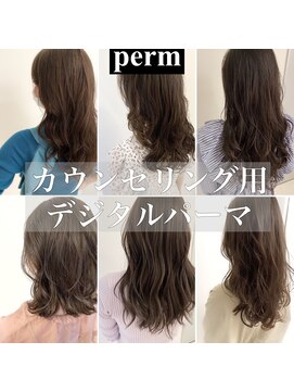 チョビー 銀座(chobii) チョビー銀座桜井デジタルパーマカウンセリング用