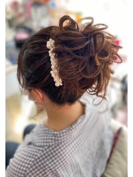 ハナココ 水戸店(hana Coco) ゆるふわお団子 アップ ブライダル ドレス 茨城水戸大工町