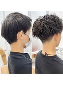 【刈り上げ×ツイストスパイラル】メンズマッシュスタイル