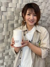 【富岡美沙】　#ボブ　#大人ショート　#白髪ぼかしハイライト #ウルフカット