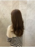 ミルクティーベージュ×ロングレイヤー