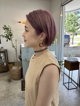 ヘアー バトン(hair vaton) ピンクベージュ