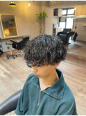 沖縄南風原メンズ波巻きスパイラルパーマ