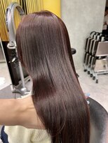 シティ(CITY) ブリーチ無しで可能なカシスカラー 韓国ヘア