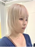 ダブルカラーベージュカラーケアブリーチカラーハイトーンカラー