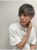 アッシュブラックカルマパーマベリーショートダークアッシュ