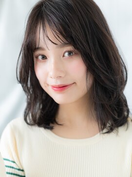 ドクターズ サロン ラブ(Dr's Salon LAB) 暗髪ニュアンスカラーくせ毛風ボブディo古河20代30代40代