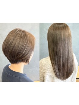 【明るめ白髪染め！白髪ぼかし☆】上質大人のデザインカラー♪【浦和美園/縮毛矯正/髪質改善/越谷/草加】